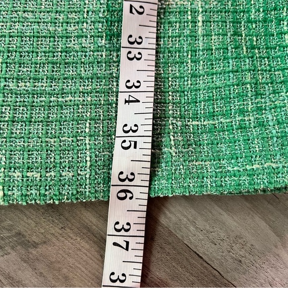 Eliza J Tweed Shift Dress Size 8 Green Sleeveless Crewneck Office Mini Classic - Picture 6 of 15